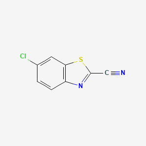 6-Chlorobenzo[d]thiazole-2-carbonitrile chemical structure (CAS 26649-59-2)