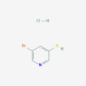 5-Bromopyridine-3-thiol hydrochloride chemical structure (CAS 2665660-58-0)
