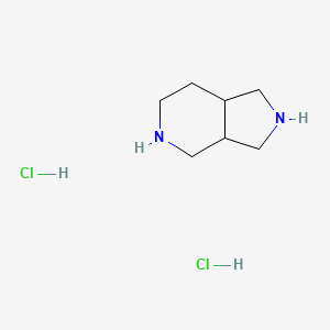 Octahydro-1H-pyrrolo[3,4-c]pyridine dihydrochloride chemical structure (CAS 2665661-03-8)