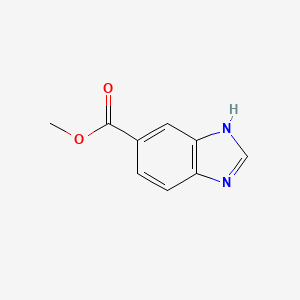 Methyl benzimidazole-5-carboxylate chemical structure (CAS 26663-77-4)