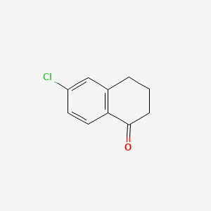 6-Chloro-3,4-dihydronaphthalen-1(2H)-one chemical structure (CAS 26673-31-4)