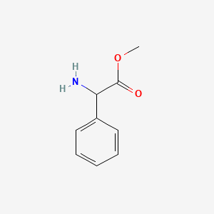 Methyl 2-amino-2-phenylacetate chemical structure (CAS 26682-99-5)