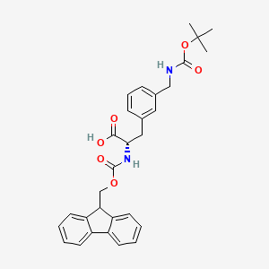 Fmoc-3-(Boc-aminomethyl)-L-phenylalanine chemical structure (CAS 266999-24-0)