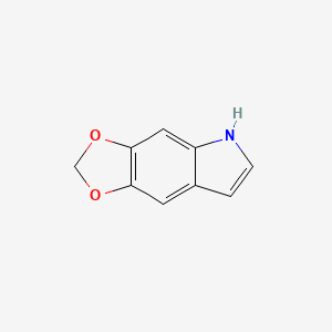 5H-[1,3]Dioxolo[4,5-f]indole chemical structure (CAS 267-48-1)
