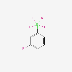 Potassium trifluoro(3-fluorophenyl)borate chemical structure (CAS 267006-24-6)
