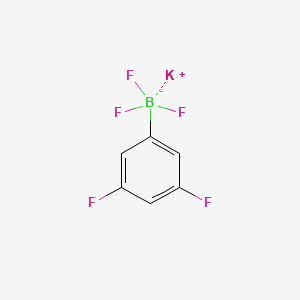 Potassium (3,5-difluorophenyl)trifluoroborate chemical structure (CAS 267006-26-8)