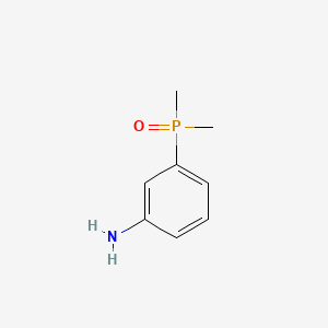(3-Aminophenyl)dimethylphosphine oxide chemical structure (CAS 26728-38-1)