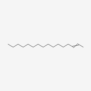 Hexadec-2-ene chemical structure (CAS 26741-29-7)