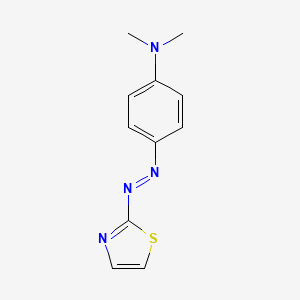 (E)-N,N-Dimethyl-4-(thiazol-2-yldiazenyl)aniline chemical structure (CAS 267417-54-9)