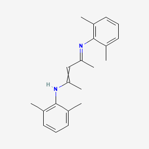 N-(4-((2,6-Dimethylphenyl)amino)pent-3-en-2-ylidene)-2,6-dimethylaniline chemical structure (CAS 267431-79-8)
