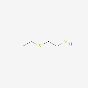 2-(Ethylsulfanyl)ethane-1-thiol chemical structure (CAS 26750-44-7)