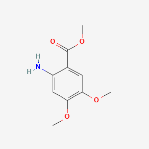 Methyl 2-amino-4,5-dimethoxybenzoate chemical structure (CAS 26759-46-6)