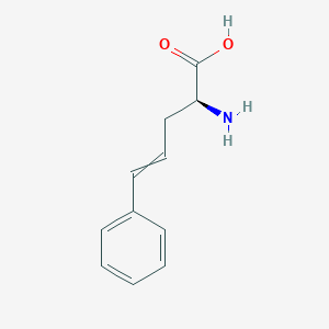 (S)-2-Amino-5-phenylpent-4-enoic acid chemical structure (CAS 267650-37-3)