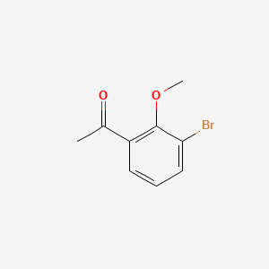 1-(3-Bromo-2-methoxyphenyl)ethanone chemical structure (CAS 267651-23-0)