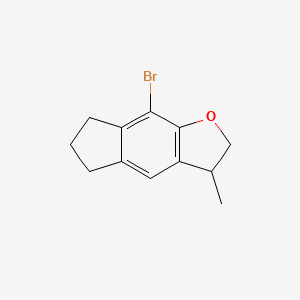 8-Bromo-3-methyl-3,5,6,7-tetrahydro-2H-indeno[5,6-b]furan chemical structure (CAS 2676863-82-2)