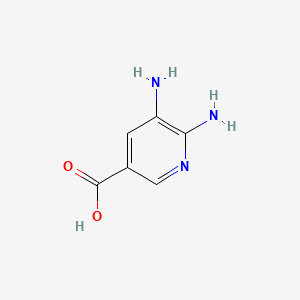 5,6-Diaminonicotinic acid chemical structure (CAS 267875-45-6)