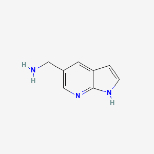 (1H-Pyrrolo[2,3-b]pyridin-5-yl)methanamine chemical structure (CAS 267876-25-5)