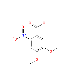 Methyl 4,5-dimethoxy-2-nitrobenzoate chemical structure (CAS 26791-93-5)