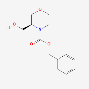 Benzyl (S)-3-(hydroxymethyl)morpholine-4-carboxylate chemical structure (CAS 2679939-80-9)