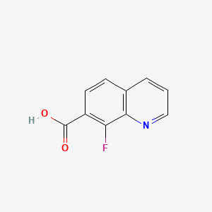 8-Fluoroquinoline-7-carboxylic acid chemical structure (CAS 2680534-51-2)
