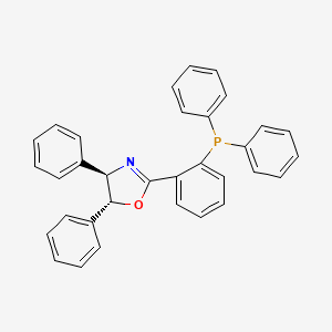 (4R,5R)-2-(2-(Diphenylphosphanyl)phenyl)-4,5-diphenyl-4,5-dihydrooxazole chemical structure (CAS 2680585-79-7)