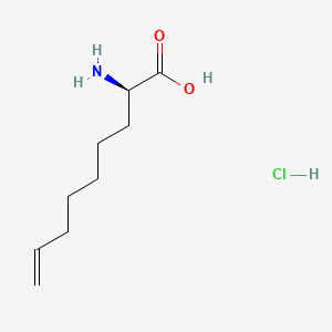 (R)-2-Aminonon-8-enoic acid hydrochloride chemical structure (CAS 2682097-51-2)