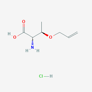 (2S,3R)-3-(Allyloxy)-2-aminobutanoic acid hydrochloride chemical structure (CAS 2682097-64-7)