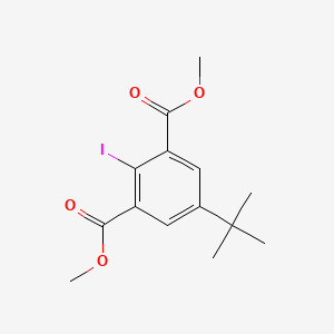 Dimethyl 5-(tert-butyl)-2-iodoisophthalate chemical structure (CAS 2682112-89-4)