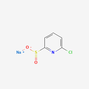 Sodium 6-chloropyridine-2-sulfinate chemical structure (CAS 2682112-92-9)