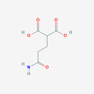 2-(3-Amino-3-oxopropyl)malonic acid chemical structure (CAS 2682114-22-1)