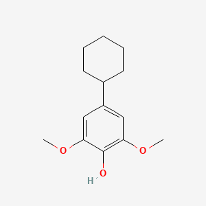 4-Cyclohexyl-2,6-dimethoxyphenol chemical structure (CAS 2682114-25-4)
