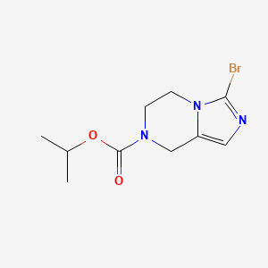 Isopropyl 3-bromo-5,6-dihydroimidazo[1,5-a]pyrazine-7(8H)-carboxylate chemical structure (CAS 2682114-53-8)