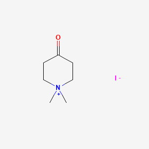 1,1-Dimethyl-4-oxopiperidin-1-ium iodide chemical structure (CAS 26822-37-7)