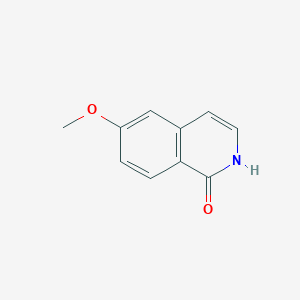 6-Methoxyisoquinolin-1(2H)-one chemical structure (CAS 26829-43-6)