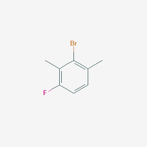 2-Bromo-4-fluoro-1,3-dimethylbenzene chemical structure (CAS 26829-82-3)