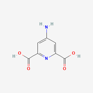 4-Aminopyridine-2,6-dicarboxylic acid chemical structure (CAS 2683-49-0)