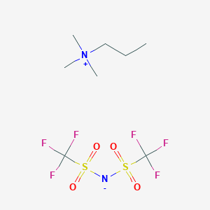 N,N,N-Trimethylpropan-1-aminium bis((trifluoromethyl)sulfonyl)amide chemical structure (CAS 268536-05-6)