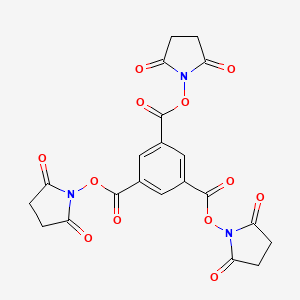 Tris(2,5-dioxopyrrolidin-1-yl) benzene-1,3,5-tricarboxylate chemical structure (CAS 268539-19-1)