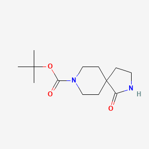 tert-Butyl 1-oxo-2,8-diazaspiro[4.5]decane-8-carboxylate chemical structure (CAS 268550-48-7)