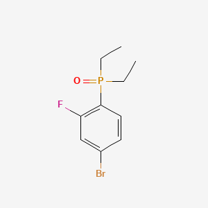(4-Bromo-2-fluorophenyl)diethylphosphine oxide chemical structure (CAS 2685825-05-0)