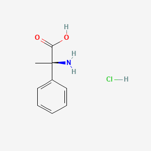 (R)-2-Amino-2-phenylpropanoic acid hydrochloride chemical structure (CAS 268749-51-5)