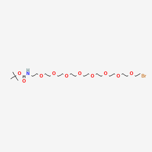 tert-Butyl (26-bromo-3,6,9,12,15,18,21,24-octaoxahexacosyl)carbamate chemical structure (CAS 2688072-12-8)