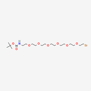 tert-Butyl (20-bromo-3,6,9,12,15,18-hexaoxaicosyl)carbamate chemical structure (CAS 2688072-13-9)