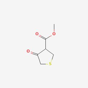 Methyl 4-oxotetrahydrothiophene-3-carboxylate chemical structure (CAS 2689-68-1)