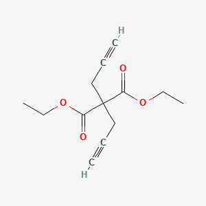 Diethyl 2,2-di(prop-2-yn-1-yl)malonate chemical structure (CAS 2689-88-5)