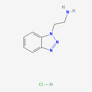 2-(1H-Benzo[d][1,2,3]triazol-1-yl)ethanamine hydrochloride chemical structure (CAS 2690-84-8)
