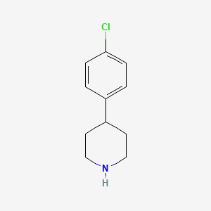 4-(4-Chlorophenyl)piperidine chemical structure (CAS 26905-02-2)