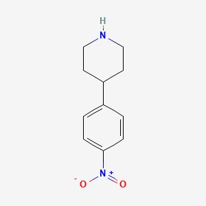 4-(4-Nitrophenyl)piperidine chemical structure (CAS 26905-03-3)