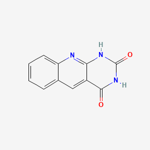 Pyrimido[4,5-b]quinoline-2,4(1H,3H)-dione chemical structure (CAS 26908-38-3)