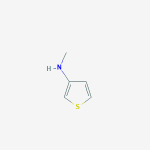 N-Methylthiophen-3-amine chemical structure (CAS 2691-08-9)